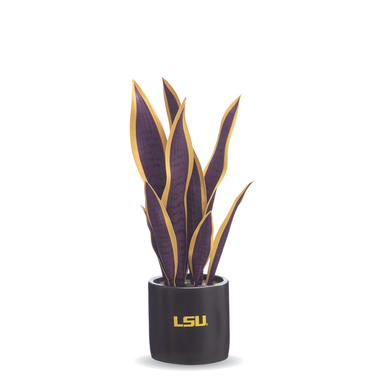 LSU Snake Plant, LSU Faux Snake Plant, LSU Gifts for Men, LSU Gifts for Women, LSU Gifts, Louisiana University Decorations, Office Accessories for Men, Desk Sets and Accessories for Women